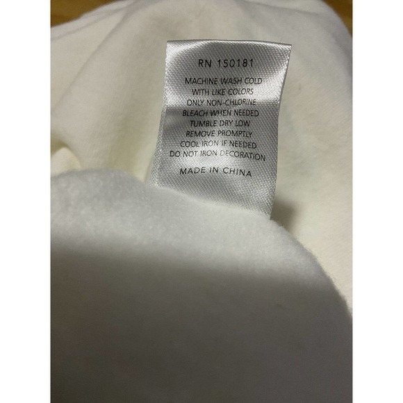 Grayson Threads Women’s Cotton Blend Soft Sweatshirt Crewneck NWT XL WHITE - Picture 5 of 8